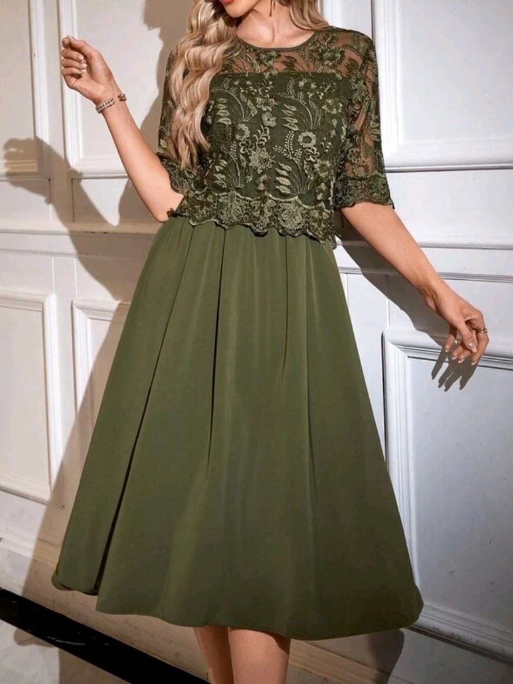 Oliver Green Lace Dress!